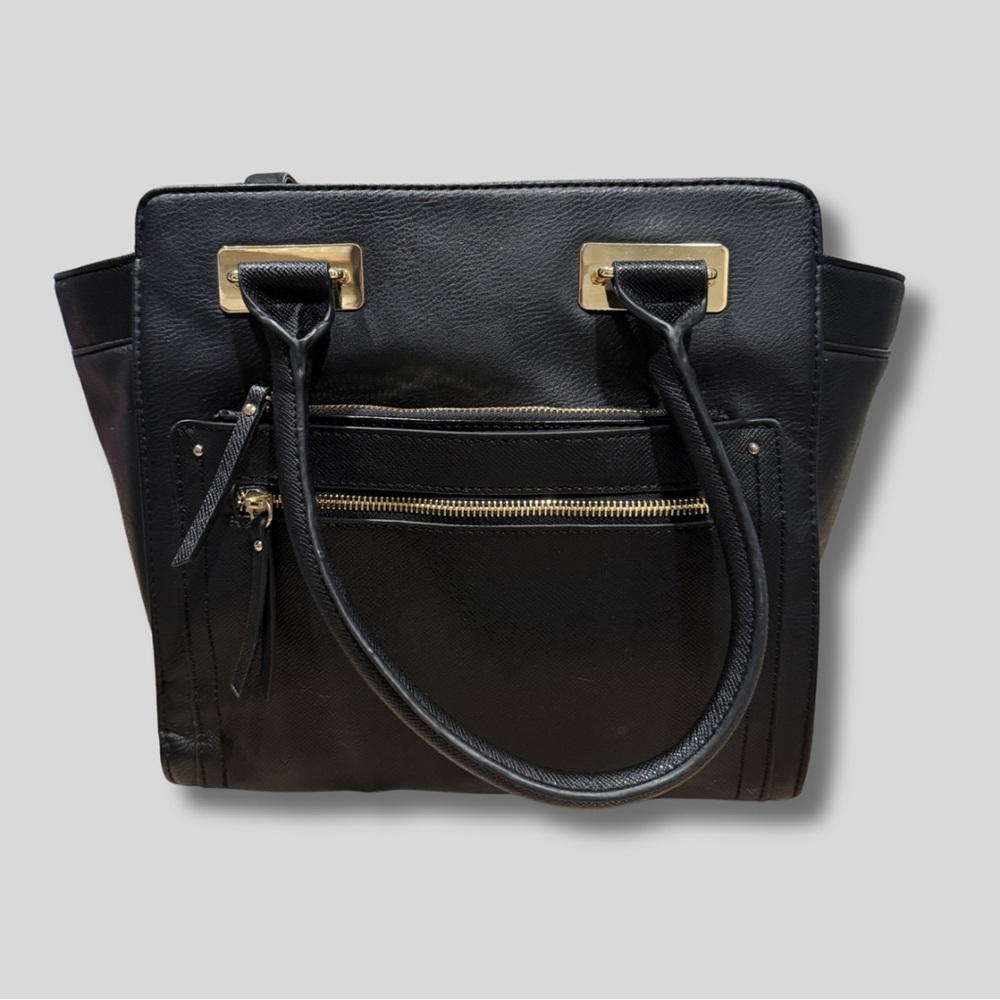 Apt. 9 NWT Black Leather Tote Bag & Wallet w/ Detachable Shoulder Strap